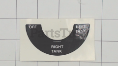 Gravely 05233900 Fuel Valve Decal