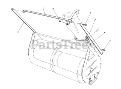 Toro 57420 (12-44) - Toro Lawn Tractor, 12hp (SN: 008000001 - 008999999) (1988) Drift Breaker Assembly No. 20-0650 (optional)
