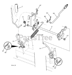 Poulan Pro PB 18VA46 (960420154-00) - Poulan Pro Lawn Tractor (2013-09) MOWER LIFT / DECK LIFT