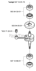 Husqvarna 326 HS 75 X - Husqvarna Hedge Trimmer (2002-01) Crankshaft