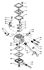 Echo GT-140 B - Echo String Trimmer (B Version) Carburetor
