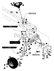 Murray 46562x8A - Murray 46" Lawn Tractor (1997) Steering Assembly