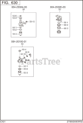 Subaru Robin EX210D52091 (EX21) - Subaru Robin Engine 630 Fuel &amp; Lubricant