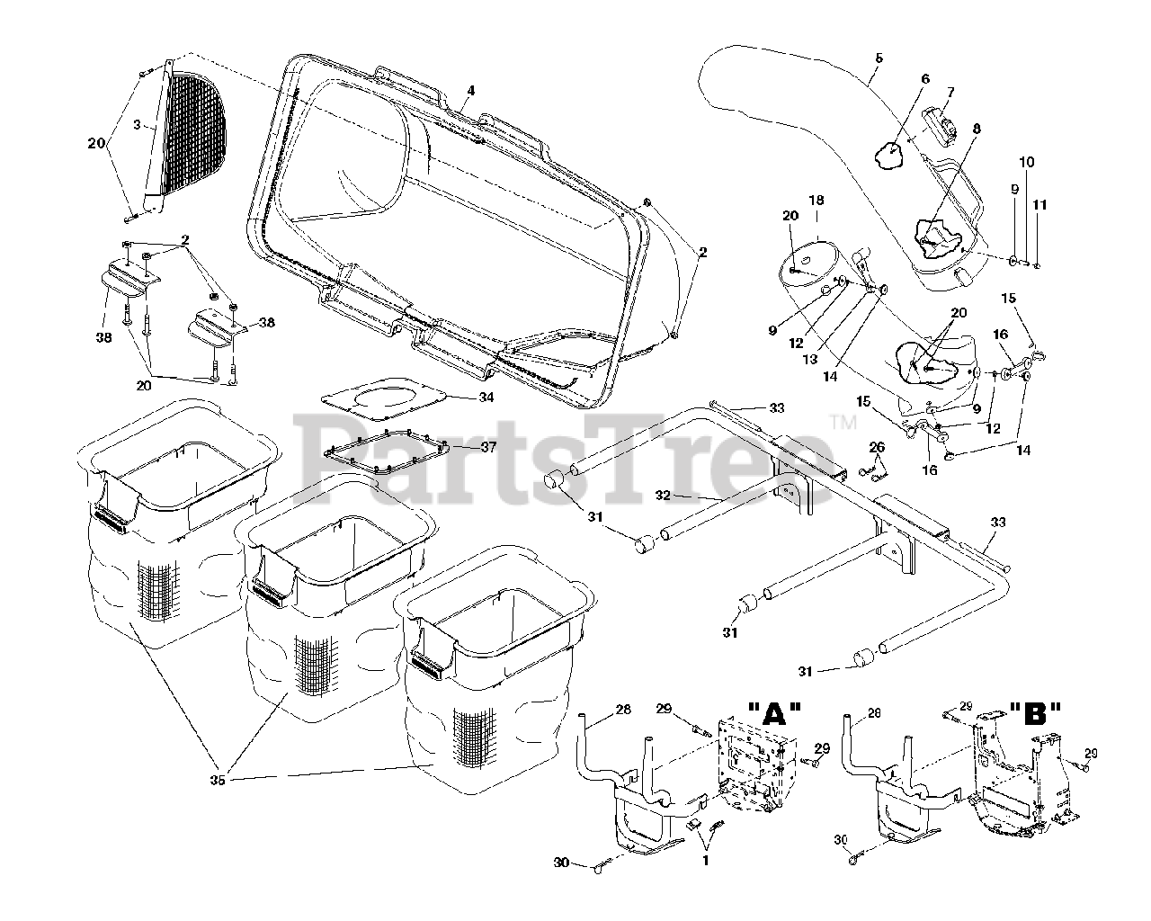 Husqvarna H 4648 (960730037) Husqvarna Grass Catcher (201409