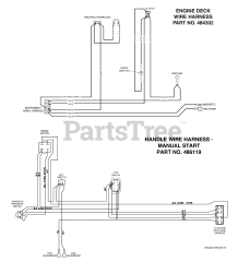 Scag SWZ48V-15FSE - Scag 48" Walk-Behind Mower, 15hp Kawasaki (SN: T8100001 - T8199999) WIRE HARNESSES