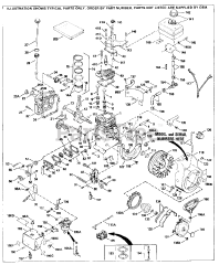 Tecumseh H30-35333S - Tecumseh Engine Engine Parts List #1