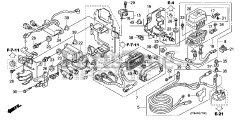 Honda BF175 AK1 XA (BAJJ) - Honda Marine Engine, Made in Japan (SN: BAJJ-1300001 - BAJJ-9999999) STARTER CABLE