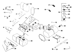 Kohler K301-47729 - Kohler K-Series Engine, Made for Komex, 12hp, 9kW Fuel Tank (TP-2097)