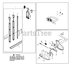 Poulan Pro 25 HHT - Poulan Pro Hedge Trimmer Handle &amp; Blade Assembly