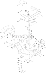 Toro 74776 (MX 5025) - Toro 50" TimeCutter Zero-Turn Mower (SN: 400000000 - 401070523) 50 Inch Deck Assembly