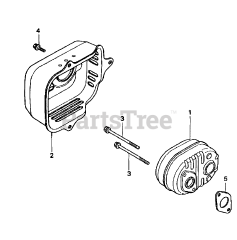Craftsman 580.768321 (1431-1) - Craftsman 2,000 PSI Pressure Washer Muffler