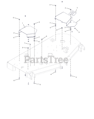 Gravely 991264 (Pro-Turn ZX 60) - Gravely Pro-Turn 60" Zero-Turn Mower, Kawasaki FX (SN: 000101 & Above) Belt Guards - 60"