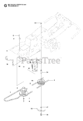 Jonsered FR 2216 A2 4X4 (965190701) - Jonsered Rear-Engine Riding Mower (2008-01) TRANSMISSION