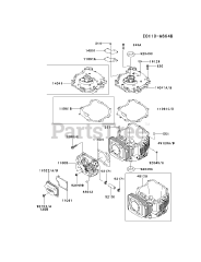 Kawasaki FJ180V-CS23 - Kawasaki Engine CYLINDER/CRANKCASE