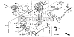 Honda GX620 U1 QZB2 (GCARK) - Honda Engine, Made in Japan (SN: GCARK-1000001 - GCARK-9999999) CARBURETOR
