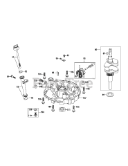 MTD 5P65MU - MTD Engine 5P65MU Crankshaft &amp; Crankcase Cover