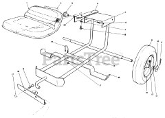 Toro 30114 - Toro ProLine Walk-Behind Mower, Gear Drive, 14hp (SN: 000000001 - 000999999) (1990) Sulky Kit Model No.30122 (optional)