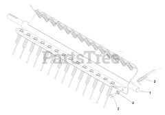 Husqvarna DT 22 B5NRA (968999212) - Husqvarna 22" Dethatcher (2005-11) Spring Reel Assembly