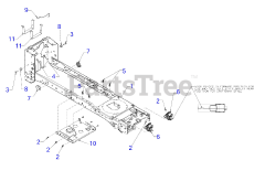 Cub Cadet XT1-LT 42 (13A6A9CS056) - Cub Cadet 42" XT1 Enduro Lawn Tractor (2020) Frame