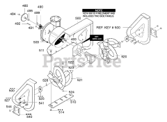Scotts 629109x31B - Scotts 29" Snow Thrower (2001) Auger Housing