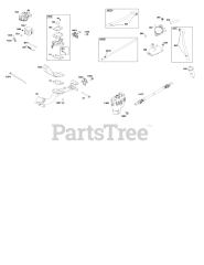 Briggs & Stratton 38E347-0001-B5 - Briggs & Stratton Horizontal Engine Throttle Body and Fuel Supply Group