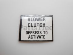 Simplicity 7013926 Use 7013926yp: (S) Decal  Blower Clutch