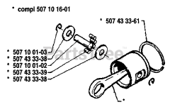 Husqvarna 33 - Husqvarna Chainsaw (1986-12) Piston