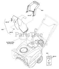 Briggs & Stratton 1696428-00 - Briggs & Stratton Hofer 22" Snow Thrower, 7.5hp (2013)