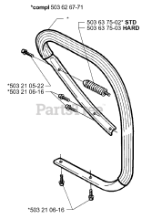 Husqvarna 362 SPECIAL - Husqvarna Chainsaw (1999-11) Handle Bar
