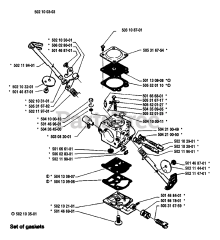 Husqvarna 45 - Husqvarna Chainsaw (1988-02) Carburetor Parts