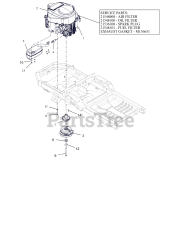Gravely 915261 (ZT XL 48) - Gravely 48" Zero-Turn Mower, 23hp Kawasaki FR (SN: 000101 - 029999)