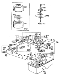 Toro 10502 - Toro 21" Rear Bagging Walk-Behind Mower (SN: 001000001 - 001999999) (1981) Carburetor Assembly Briggs  Stratton Model No. 110908-0529-01
