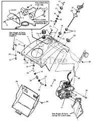 Simplicity 319 E (1694584) - Simplicity 19" Snow Thrower, 3hp Engine Group (026eg)
