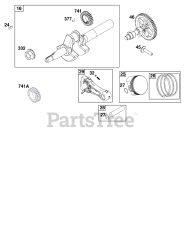 Briggs & Stratton 150202-0231-H8 - Briggs & Stratton Horizontal Engine Crankshaft Group