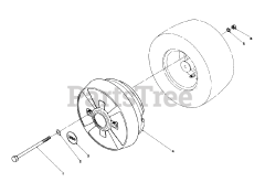 Toro 57420 (12-44) - Toro Lawn Tractor, 12hp (SN: 008000001 - 008999999) (1988) Wheel Weight Kit Model No. 59159 (optional)