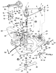 MTD 195-798-000 - MTD Mower Deck Assembly Only (1985)
