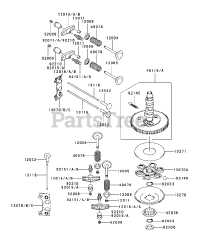 Toro 74198 (Z 153) - Toro 52" Z Master Zero-Turn Mower, Side-Discharge Deck (SN: 220000327 - 220999999) (2002) Valve/Camshaft Assembly Kawasaki FH680V-CS10