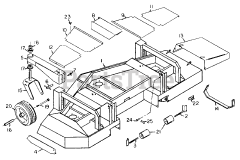 White Outdoor FR-2200 D (130-028-190) - White Outdoor Front-Mount Riding Mower (1990) 72" Deck Parts