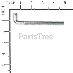 Murray 1734217 Rod, Mower Lift (3/8-16 Thread) Yellow - image 2