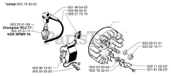 Husqvarna 245 - Husqvarna String Trimmer (2002-08) Ignition / Flywheel
