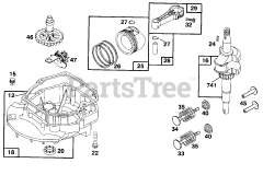 Lawn-Boy 10900 B - Lawn-Boy 48cm Walk-Behind Mower, Canada (SN: 006900001 - 006999999) (1996) ENGINE BRIGGS &amp; STRATTON MODEL 12E802-1114-01