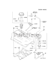 Kawasaki FE290D-BS03 - Kawasaki Engine FUEL-TANK/FUEL-VALVE