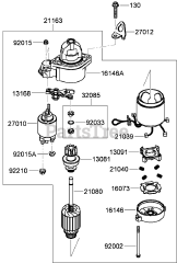 Toro 23208 G (STX-26) - Toro Stump Grinder (SN: 316000001 - 316999999) (2016) Starter Assembly