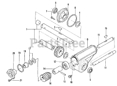 Snapper 38LTST1 (7080560) - Snapper 38" Snow Thrower Attachment Gearbox, Shafts