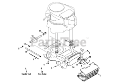 Cub Cadet LTX 1050 KH (13AQ91AP056) - Cub Cadet 50" Lawn Tractor (2013) Engine Accessories