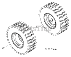 Poulan Pro PR 18530 ES (961980049-02) - Poulan Pro Snow Thrower (2012-07) WHEELS TIRES