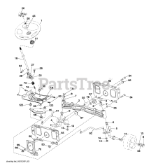 Husqvarna GT 48 DXLS (960430231-00) - Husqvarna 48" Garden Tractor (2016-09) STEERING