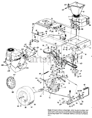 MTD 130-654F - MTD Lawn Tractor (1990)