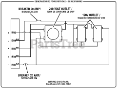 PowerStroke PS 5000 B - PowerStroke 5000 Watt Generator Wiring Diagram