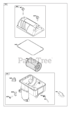 Briggs & Stratton 25V337-0055-F1 - Briggs & Stratton Horizontal Engine